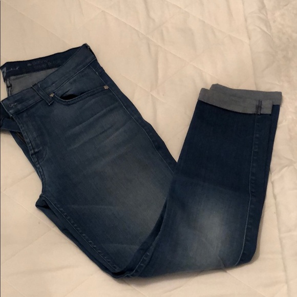 7 for all mankind skinny crop jean